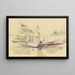 Laveuses - Paul Cézanne — gerahmtes Bild an der Wand