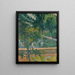 Das Becken des Jas de Bouffan Das Becken bei Jas de Bouffan - Paul Cézanne — gerahmtes Bild an der Wand