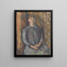 Madame Cézanne - Paul Cézanne — gerahmtes Bild an der Wand