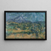 Mont Sainte-Victoire - Paul Cézanne — gerahmtes Bild an der Wand