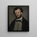 Portrait von Anthony Valabrègue - Paul Cézanne — gerahmtes Bild an der Wand