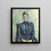 Portrait von Madame Cézanne - Paul Cézanne — gerahmtes Bild an der Wand