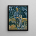 Portrait eines Bauern - Paul Cézanne — gerahmtes Bild an der Wand