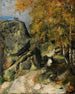 Rochers dans la forêt Fontainebleau - Paul Cézanne — vista dell’opera