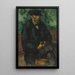 Der Gärtner Vallier - Paul Cézanne — gerahmtes Bild an der Wand
