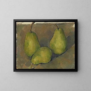 Drei Birnen - Paul Cézanne — gerahmtes Bild an der Wand