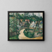 Virage sur la route - Paul Cézanne — gerahmtes Bild an der Wand