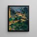 Route du Tournant à Montgeroult - Paul Cézanne — gerahmtes Bild an der Wand