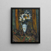 Blumenvasen - Paul Cézanne — gerahmtes Bild an der Wand