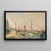 Bateaux au quai - Paul Émile Lecomte — quadro incorniciato alla parete