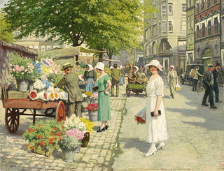 Paul Fischer - Damer Der Kber Blomster P Amagertorv.webp