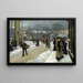 Wintertag am Kongens Nytorv - Paul Fischer — gerahmtes Bild an der Wand