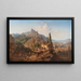 Vista di Tiflis - Paul Franken — quadro incorniciato alla parete