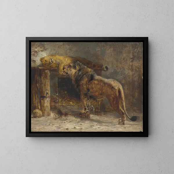 Der Kuss der Hand - Paul Friedrich Meyerheim — gerahmtes Bild an der Wand