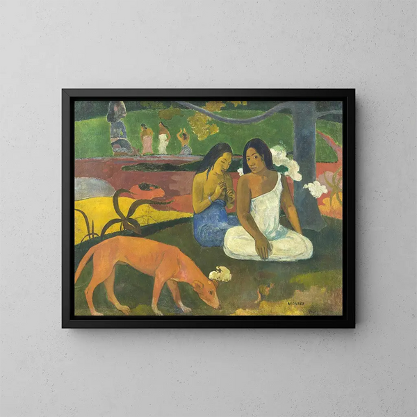 Freude an Arearea - Paul Gauguin — gerahmtes Bild an der Wand