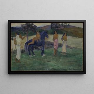 Paul Gauguin - Composition with Figures and a Horse.webp