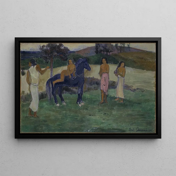 Paul Gauguin - Composition with Figures and a Horse.webp