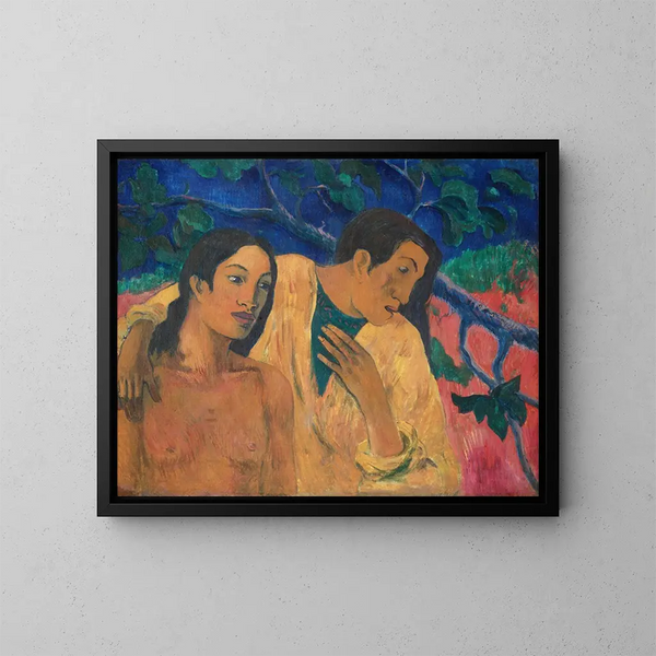Flucht nach Tahiti - Paul Gauguin — gerahmtes Bild an der Wand