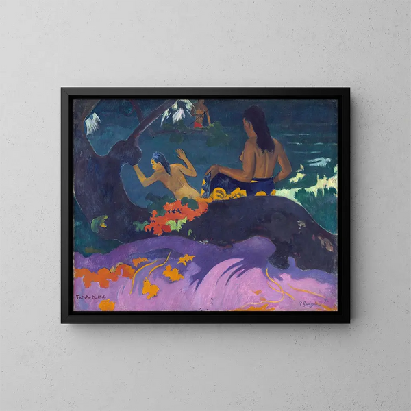 Fatata te Miti - Paul Gauguin — gerahmtes Bild an der Wand