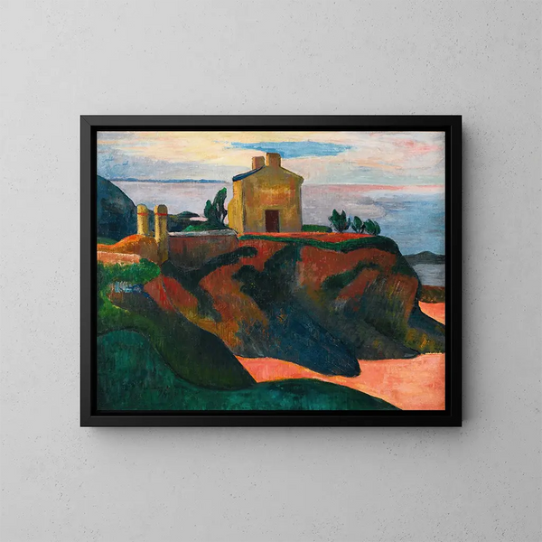 La Maison du Pandu - Paul Gauguin — gerahmtes Bild an der Wand