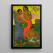 Mutterschaft II - Paul Gauguin — gerahmtes Bild an der Wand