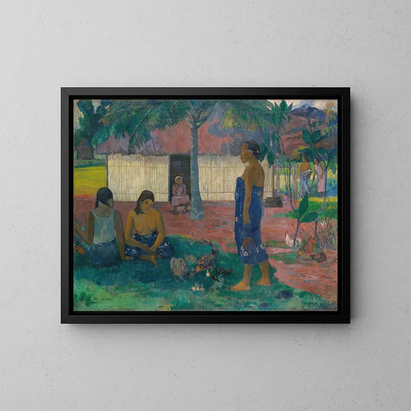 Warum bist du wütend? - Paul Gauguin — gerahmtes Bild an der Wand