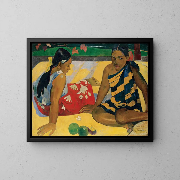 Parau Api Quelles nouvelles - Paul Gauguin — gerahmtes Bild an der Wand