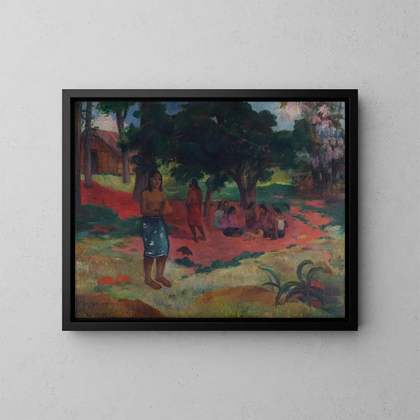 Mots chuchotés Parau Parau - Paul Gauguin — gerahmtes Bild an der Wand