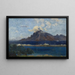 Landschaft von Te Vaa - Paul Gauguin — gerahmtes Bild an der Wand