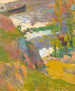 Pescatore e bagnanti sul l'Aven - Paul Gauguin — vista dell’opera