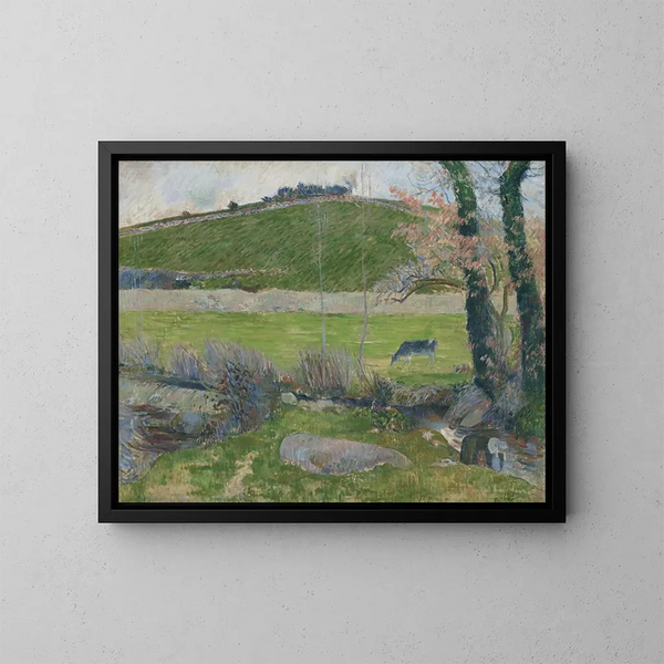 Sur l'Aven en amont de Pont-Aven - Paul Gauguin — gerahmtes Bild an der Wand
