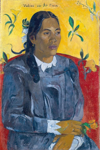 Paul Gauguin - Tahitian Woman with a Flower.webp
