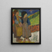 Due Bretonne sulla riva del mare - Paul Gauguin — quadro incorniciato alla parete