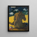 Frau des Meeres Frau am Meer - Paul Gauguin — gerahmtes Bild an der Wand