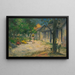 Village in Martinica Donne e capra nel villaggio - Paul Gauguin — quadro incorniciato alla parete