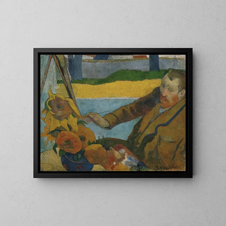 Paul Gauguin - Vincent van Gogh painting sunflowers.webp