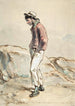 a standing sailor on the shore - Paul Gavarni — artwork view