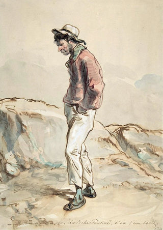 Paul Gavarni - A Sailor Standing on the Shore.webp
