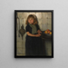 Mädchen mit Äpfeln - Paul Hoecker — gerahmtes Bild an der Wand