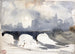 Winter Morning near the Pont Neuf - Paul Huet — artwork view