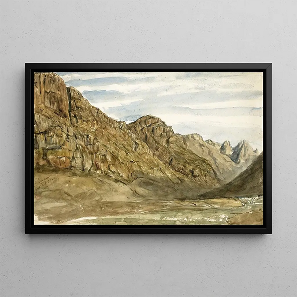 Paul Huet - Rock Cliffs along the Romanche.webp