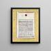 Eine Seite aus dem Buch der Städte - Paul Klee — gerahmtes Bild an der Wand