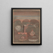 Opferung der Barbaren - Paul Klee — gerahmtes Bild an der Wand