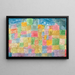 Landschaft in Farbe - Paul Klee — gerahmtes Bild an der Wand