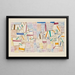Côte de Provence 7 - Paul Klee — gerahmtes Bild an der Wand