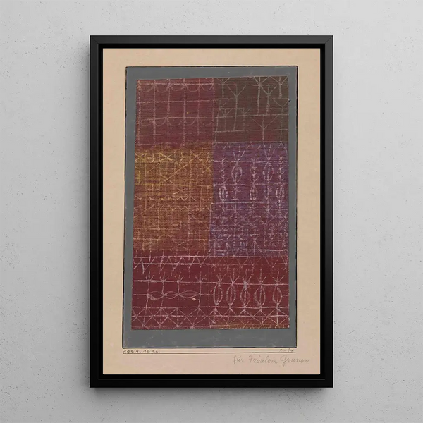 Curtain - Paul Klee — framed artwork on a wall