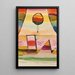 Der Ballon am Fenster - Paul Klee — gerahmtes Bild an der Wand