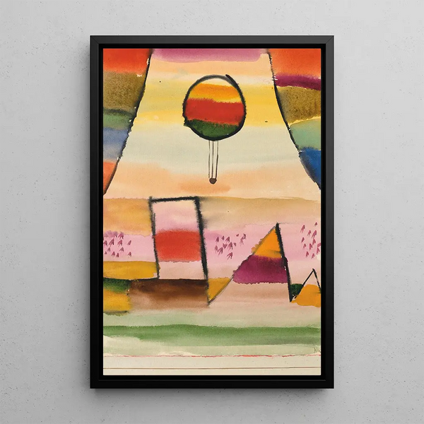 The Balloon at the Window - Paul Klee — framed artwork on a wall