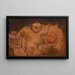 Der Schlange auf der Leiter - Paul Klee — gerahmtes Bild an der Wand