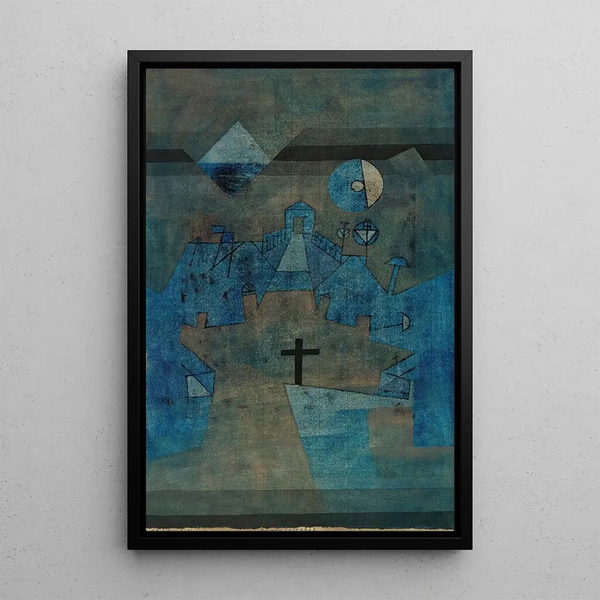 Cemetery of Dunes - Paul Klee — framed artwork on a wall